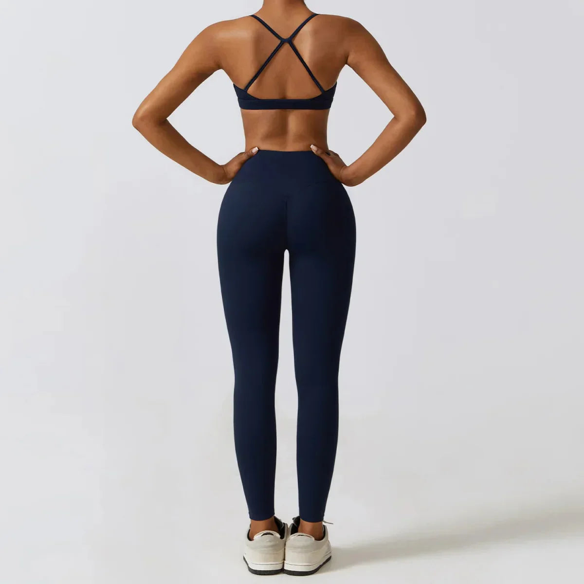 PilatessEmpower Women's Workout Sets: Crop Jacket, Yoga Leggings & Sports Bra