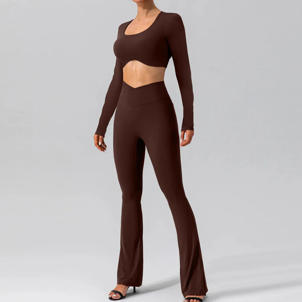 PilatessEmpower Women's Breathable Backless Long Sleeve Workout Shirts