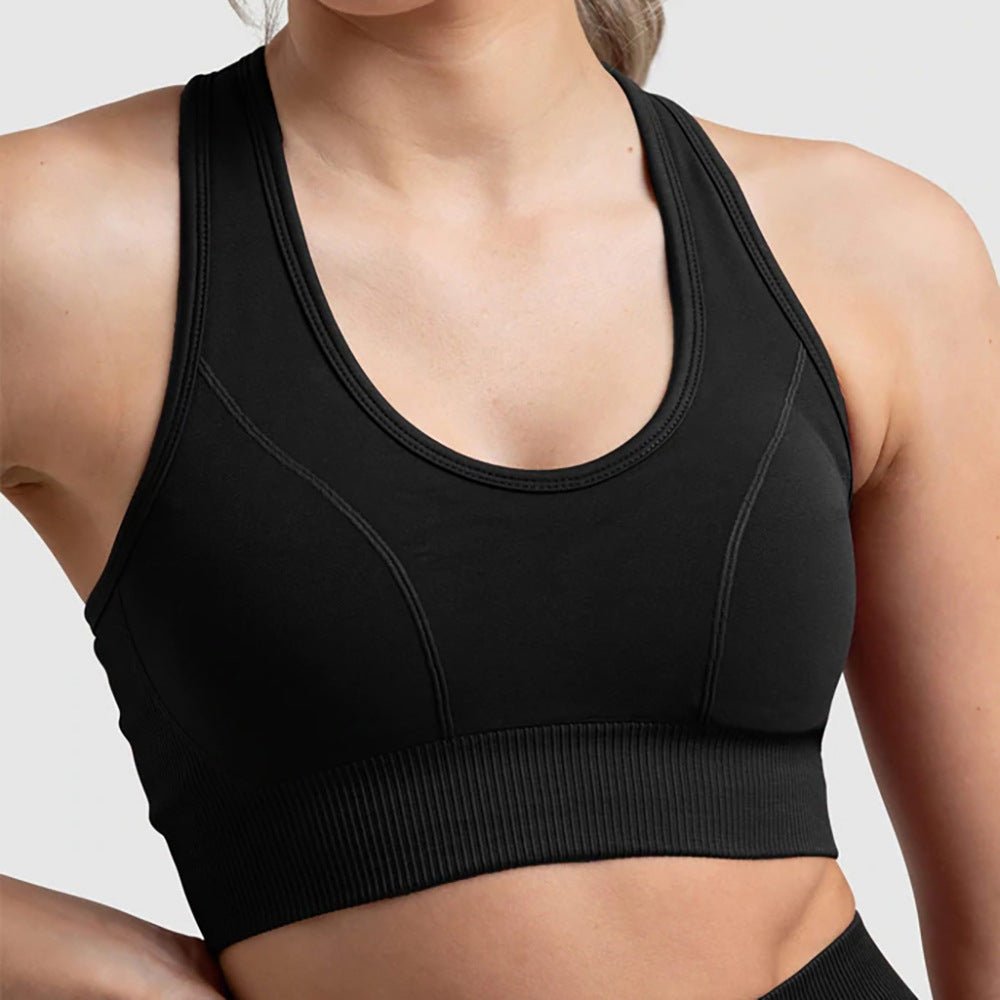 PilatessEmpower Seamless Sports Bra – Breathable Nylon