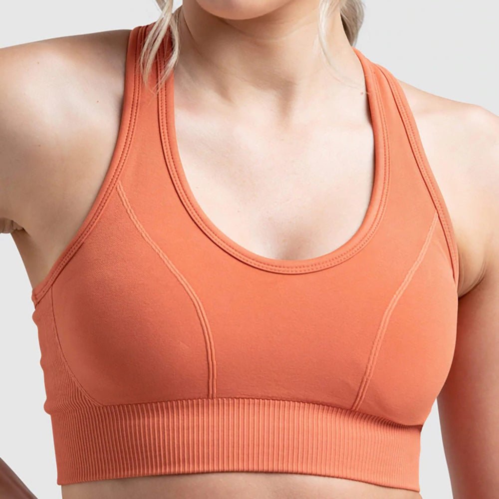 PilatessEmpower Seamless Sports Bra – Breathable Nylon