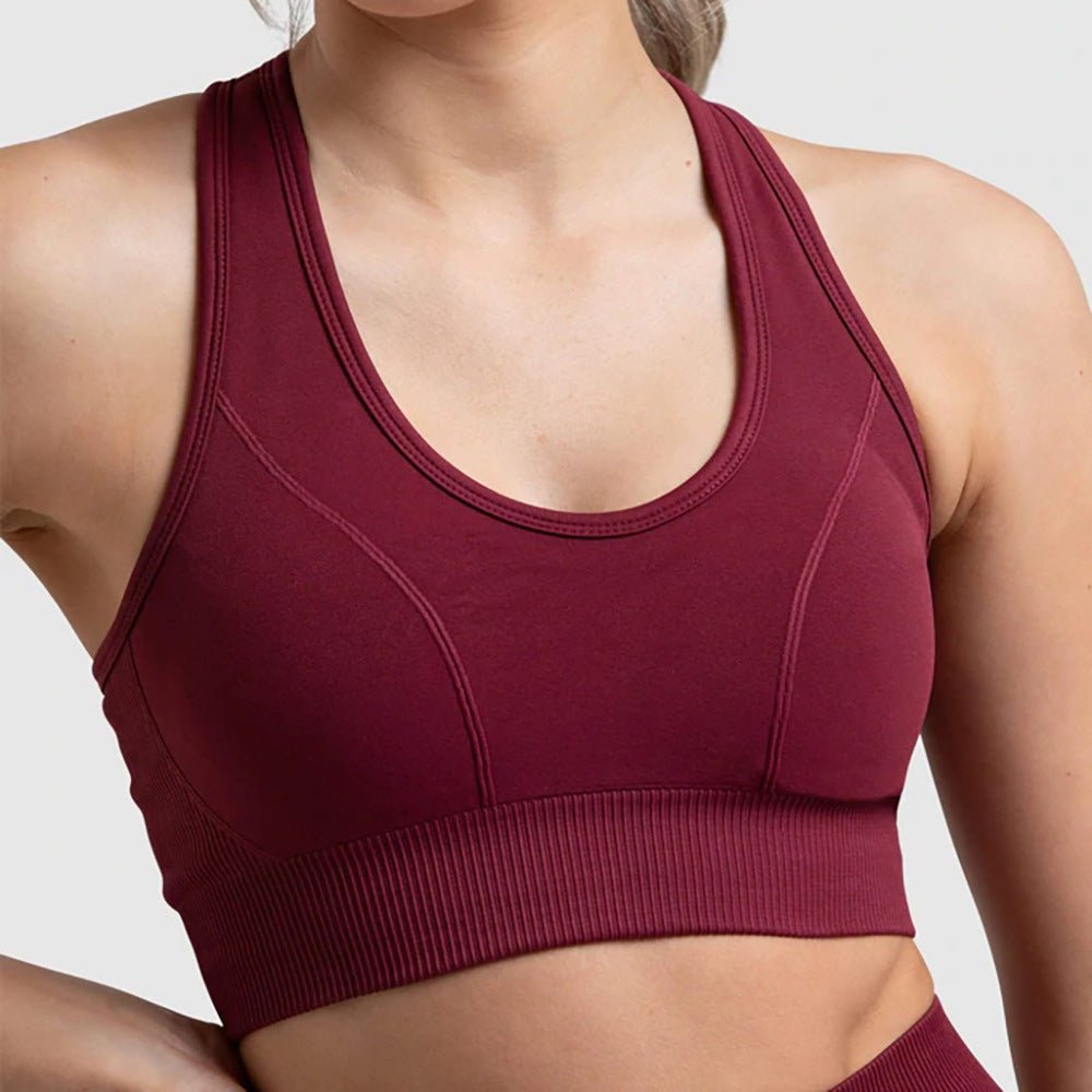 PilatessEmpower Seamless Sports Bra – Breathable Nylon