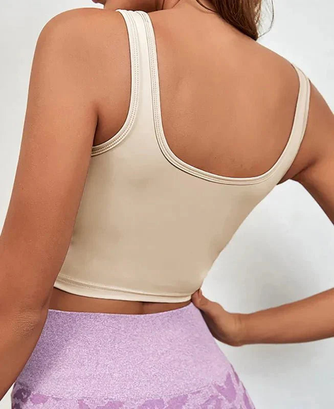 PilatessEmpower  Women's Breathable Sports Bra for Yoga and Pilates with Integrated Chest Pad