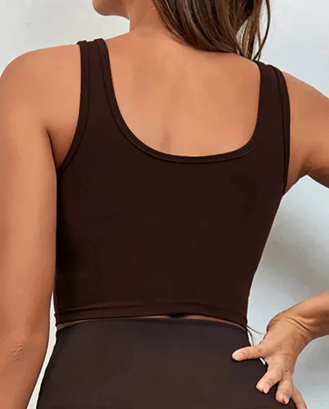PilatessEmpower  Women's Breathable Sports Bra for Yoga and Pilates with Integrated Chest Pad